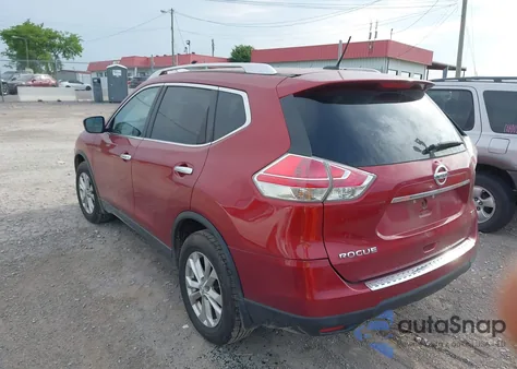 2016 Nissan Rogue Sv из США, поврежденный, VIN KNMAT2MT3GP620001